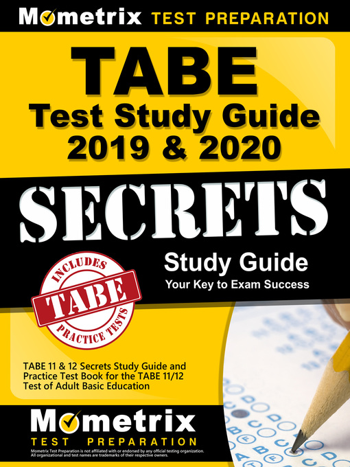 Title details for TABE Test Study Guide 2019 & 2020 by Mometrix Adult Education Test Team - Available